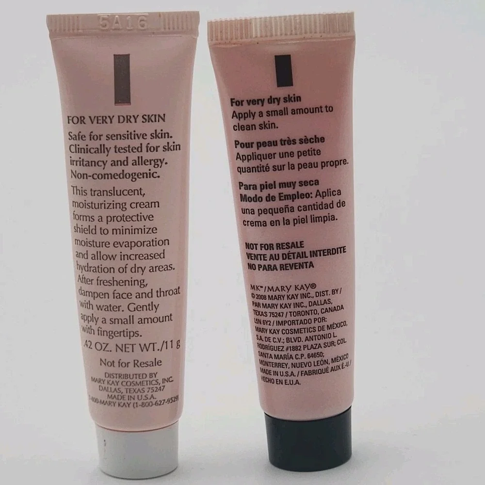 Mary Kay Extra Emollient Night Cream Travel .42 Oz Lot Of 2 New Old Stock